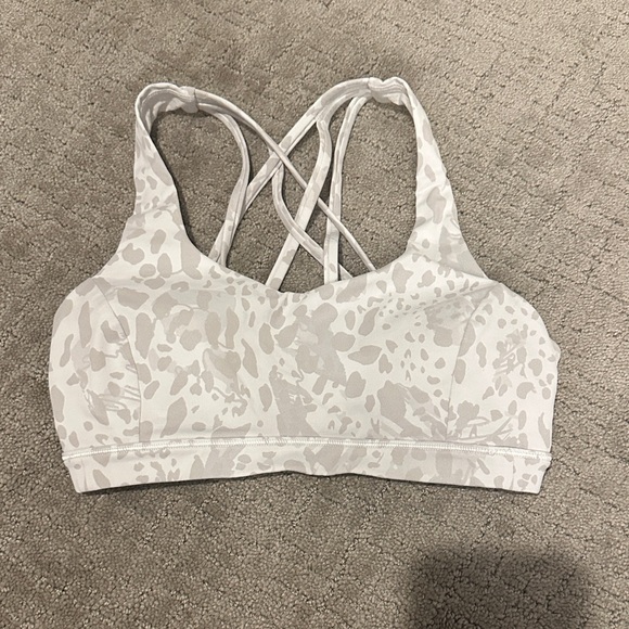 lululemon athletica Other - Lululemon Athletica Patterned Sports Bra - White and Gray size 4